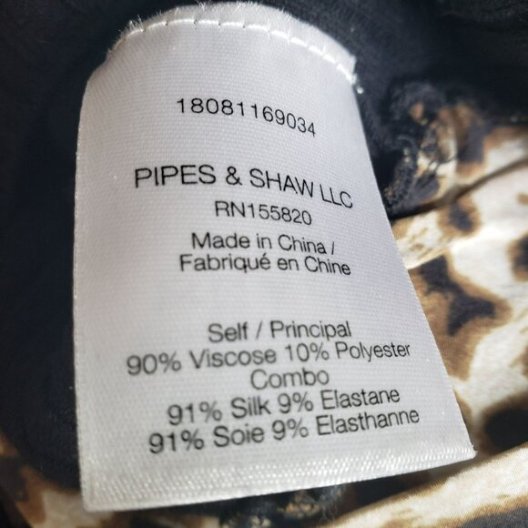 Veronica Beard Leopard Print Mixed Combo Black Sweater Top Medium - Picture 5 of 13